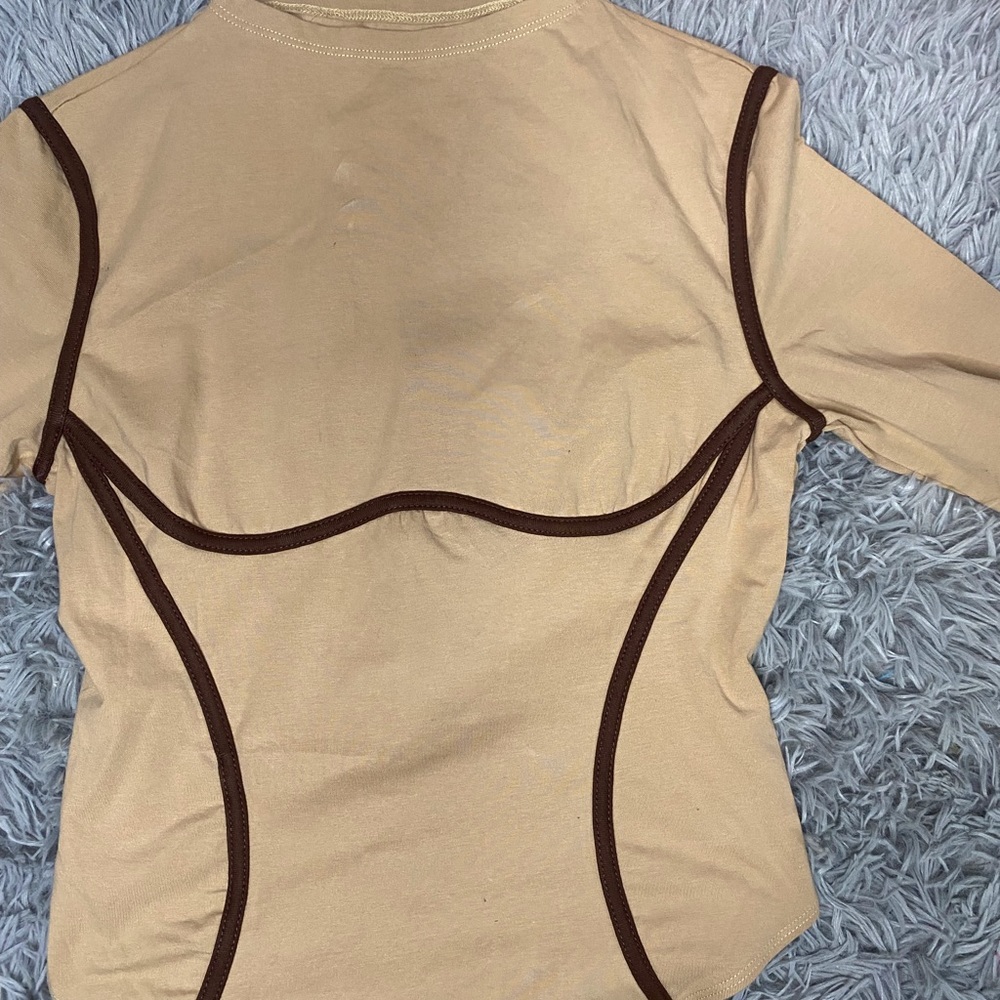 Brown/Tan Bodysuit